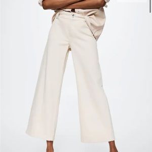 NWT Mango Mid Rise Culotte Jeans Size 12